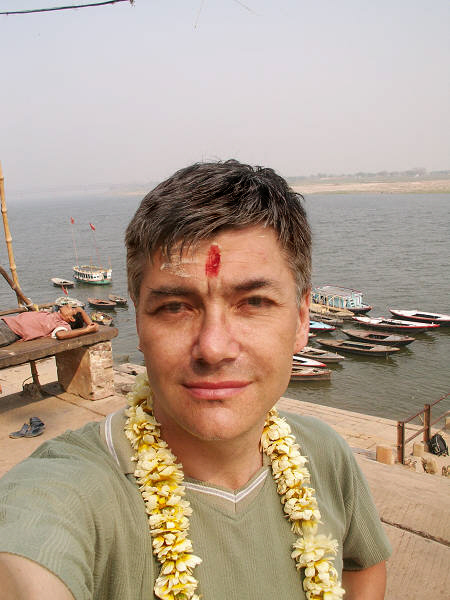 Varanasi: po wyjsciu ze Złotej Świątyni