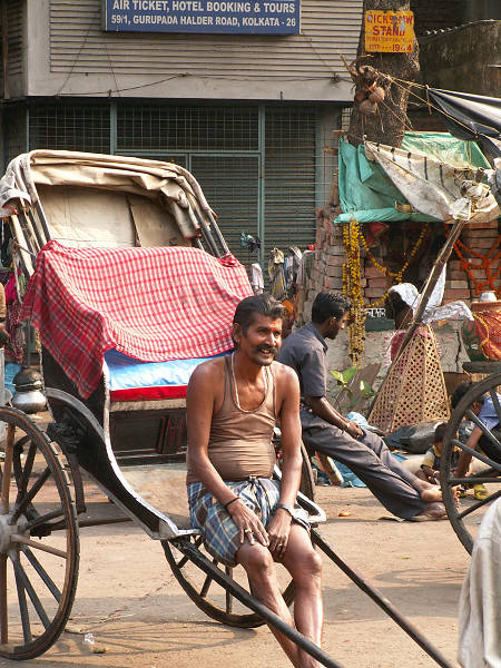 Kalkuta: kulis z rikszą