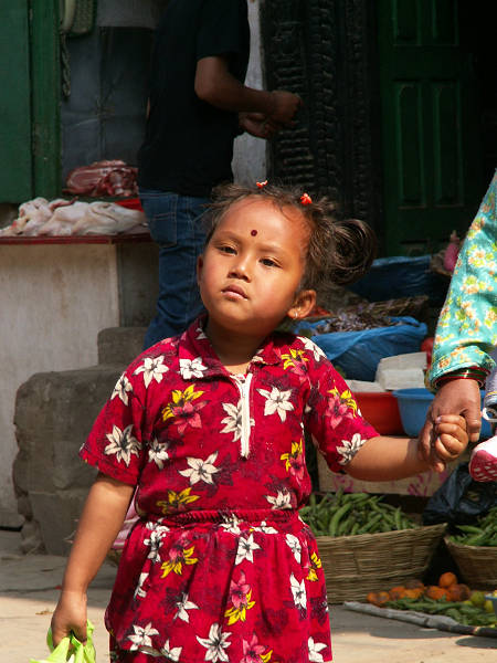 Kathmandu: dziewczynka