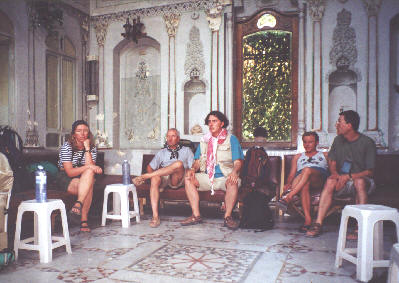 W patio hotelu Al-Rabija w Damaszku